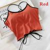 Summer Wild Solid Color Without Rims Gather Anti Emptied Wrapped Chest Inside The Outer Wear Comfortable Harness Ride Vest