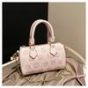 Shoulder bag women's retro pu chain printed pillow bag simple and versatile handbag fashionable and light bag