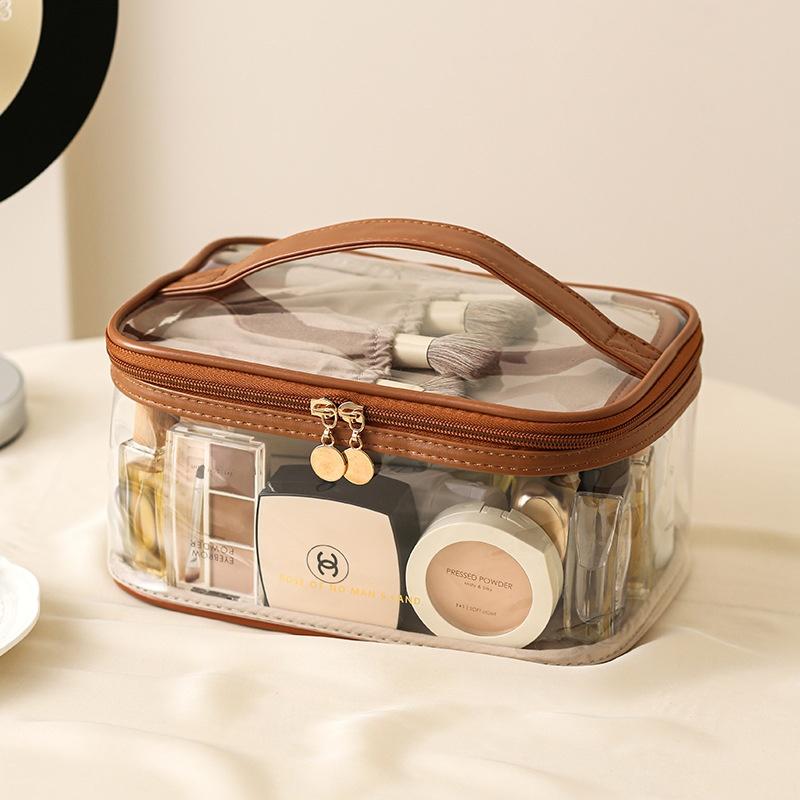 Transparent Makeup Bag Large Capacity High Appearance Level Portable Storage Bag Multi-functional Waterproof Toiletry Bag