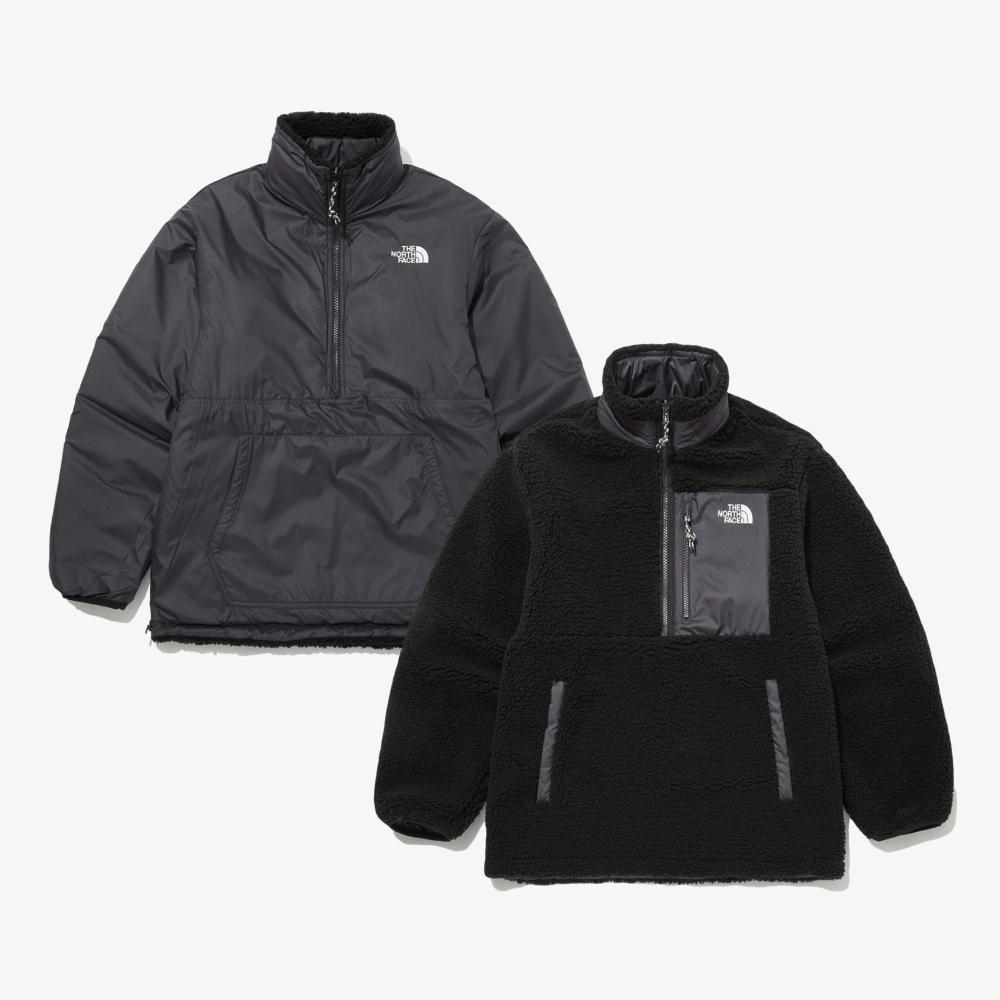 

Двусторонний флисовый анорак зеленого цвета THE NORTH FACE NJ4FP56A Play