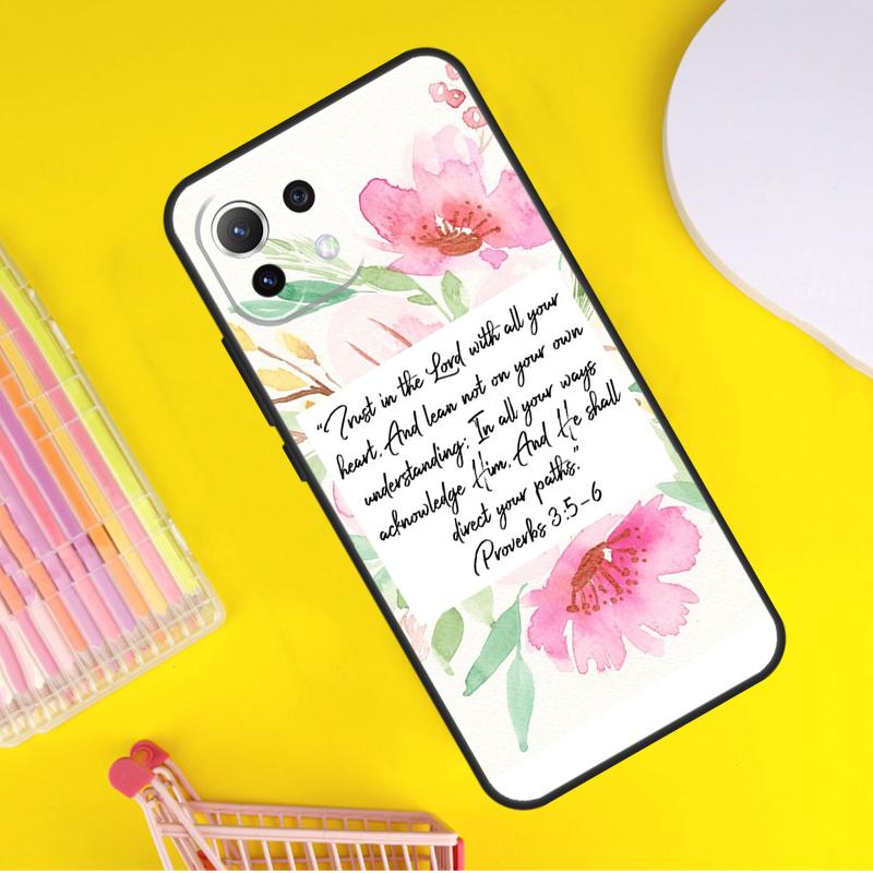Bible Verse Cover For Xiaomi 14 Ultra 13 11T 12T 13T 14T Pro POCO X7 X6 Pro X3 X5 F3 F5 M6 F6 Pro Case