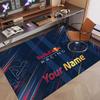 Custom Rug Red Bull Racing Pattern Print Name Text Soft Non‑Slip Floor Carpet for Home Indoor Decoration