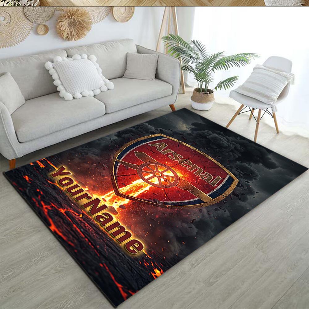 Arsenal Personalized Text Floor Mat Suitable for Study Room Outdoor Game Room Dormitory Antislip Carpet Anime Office Decor