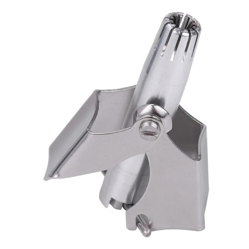 1 szt. Trymer do włosów w nosie dla mężczyzn, stal nierdzewna, ręczny trymer, odpowiedni do golenia włosów w nosie, zmywalny, przenośny trymer do włosów w nosie