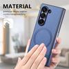 For Magsafe Magnetic Leather Phone Case For Samsung Galaxy Z Fold7 5G Wireless Charger Magsafing Hard PC Tough Cover For Samsung Z Fold 7 6 5 4 3 5G