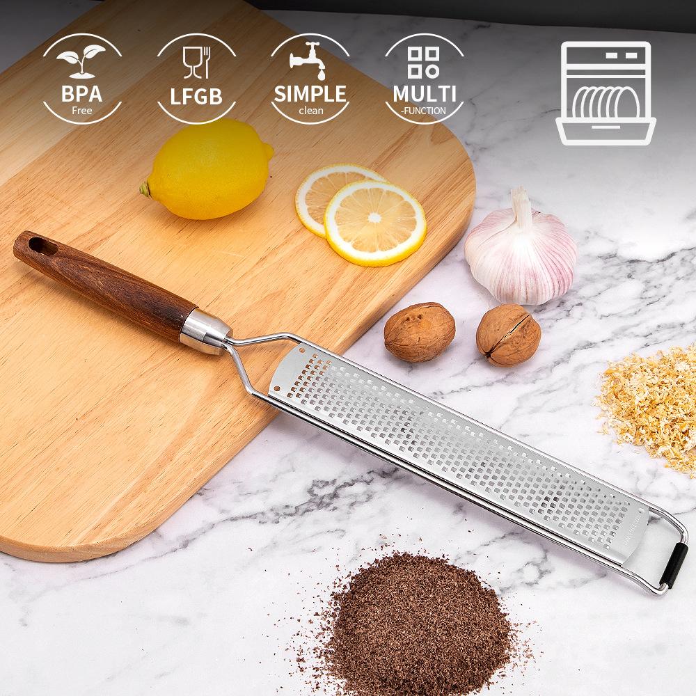 Kitchen Professional Cheese Grater Stainless Steel Lemon Zester Grater Flat Handheld Grater For Cheese,Chocolate,Spices,And More