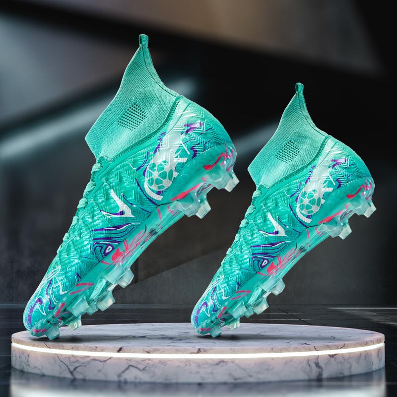 Temu football shoes wholesale adult grass training shoes TF broken nails primary school sports football shoes World Cup
