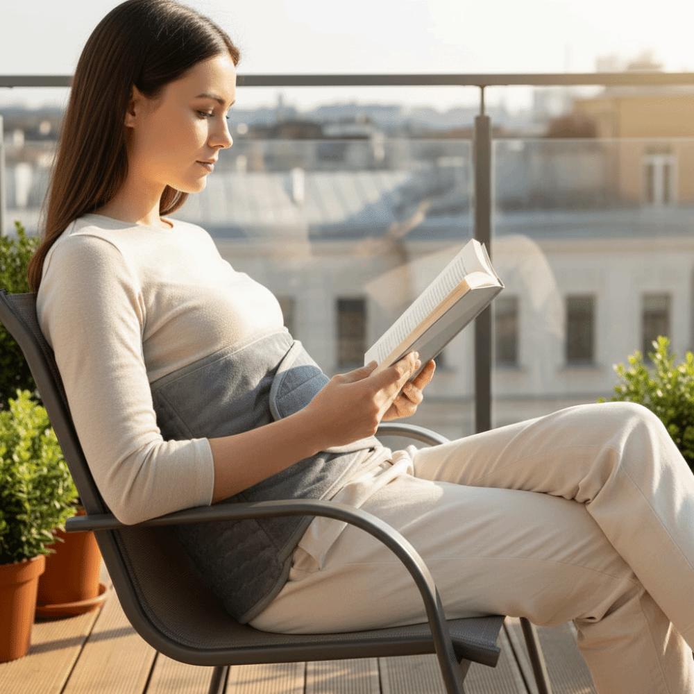 Taşınabilir Elektrikli Isıtmalı Bel Kemeri AB Fişli Elektrikli Termal Battaniye Isıtma Pedi Ev