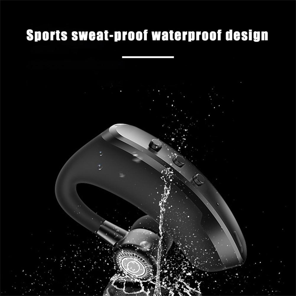 V9 Pro Wireless Bluetooth-compatible Headset Led Smart Display Business Handsfree Earhook Earphones With Microphone