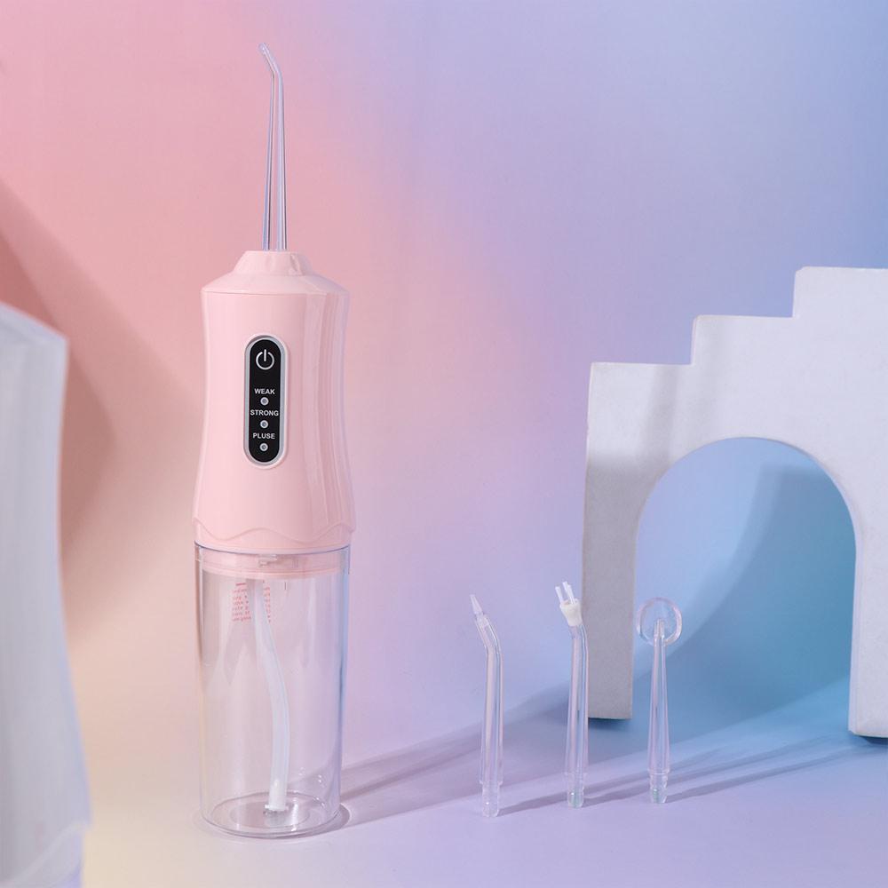 USB Rechargeable Oral Irrigator Portable Pulse Technology Water Flosser Electric 4 Nozzles Teeth Cleaner Travel Home Use