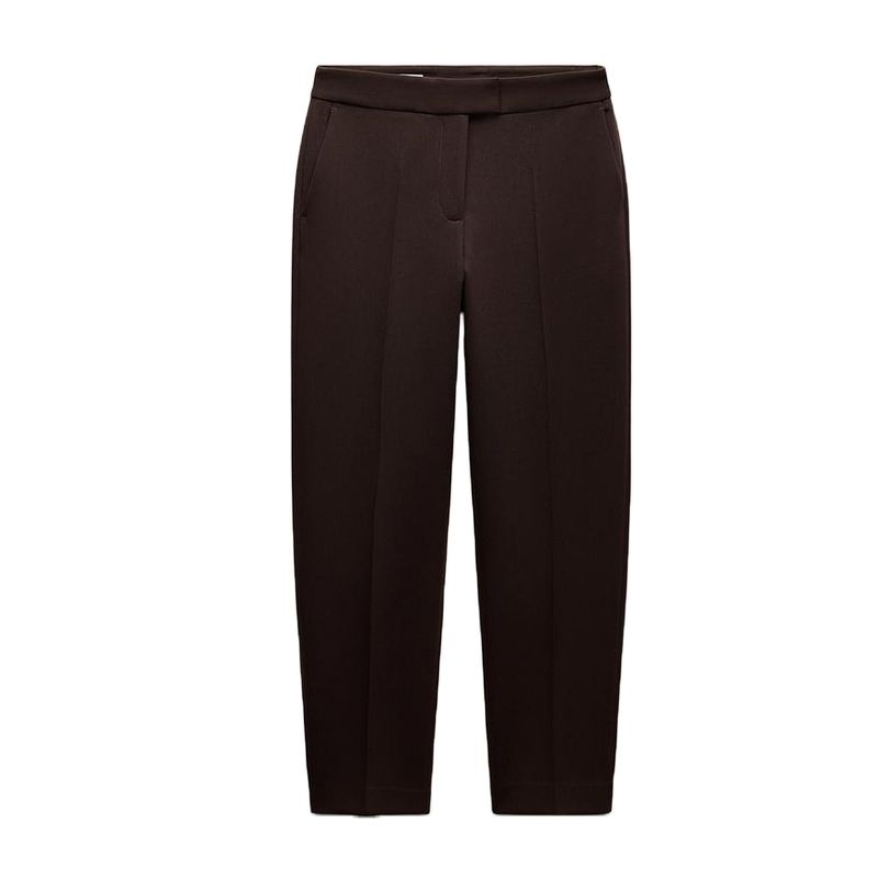 

Spring New Women s Clothing Commute Style Double Breasted Suit Outwear 2205593 High Waist Slim-Fit Pants 2199593 Brown pants L