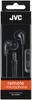 JVC Smartphone Earphones with Microphone and Remote Ideal for Teleworking and Video Black HA-FX71M-B Control, Conferencing,