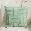Solid Flannel Throw Pillow Cover 44x44 Cm Woven Soft Square Couch Bedroom Cushion Pillowcase for Sofa Bed Car Chair Home Textile