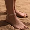 Elegant Double-Layer Copper Bead Anklet - Fashionable & Versatile Women's Foot Chain