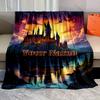 Personalization Custom Name Blanket Magic Academy Printing Suitable for Sofa, Bed, Travel, Camping, Car, Chair and Bed for Gifts