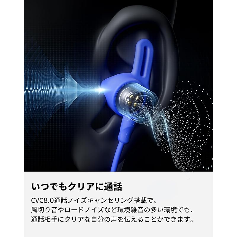 [aptX HD & AAC Compatible] SOUNDPEATS Q30HD Plus Bluetooth Earphones Continuous Playback for a Long Time Wireless Earphones IPX7 Waterproof Sports