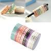 16 Rollen Papierband Glitzerndes Washitape Schmales Maskingtape Dekoband Künstlerband Scrapbooking-Zubehör