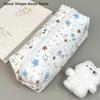 Multifunctional Stationery Bag Canvas Star Pen Bag Large Capacity Pencil Case Portable Cosmetic Bag Clutch Bag Gifts