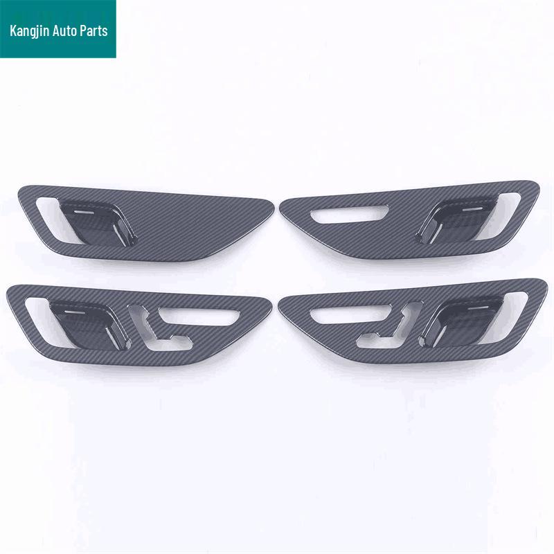 2022 Mercedes-Benz C-Class W206 Carbon Fiber Interior Door Handle Trim Carbon Fiber ABS