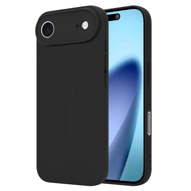

Luxury Black Matte Phone Case For iPhone 17 16 15 14 11 Pro Max 15 Plus Mini 16E 17Air Silicone Soft Back Cover Case For iPhone 11