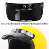 Universal 3 Snap Button Visor Flip Up Wind  for Open Face Motorcycle Helmet