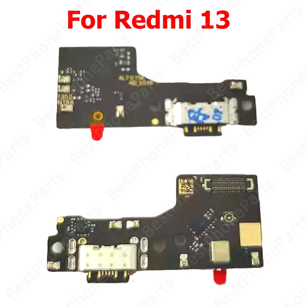 Charge Board For Xiaomi Redmi 14C 13 13C 12 12C 10 2022 Prime 10A 10C 10X 4G 5G Charging Port Usb Connector PCB Dock Plate Parts