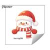Snowman Wall Sticker Christmas Switch Stickers, PVC Waterproof Light Decals for Square Power Switches & Indoor Accessory Socket Panels, Removable Art