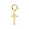 spring buckle Letter Charms Pendant initial charms pendant for Women Necklace earring Zircon keychain DIY accessories Wholesale