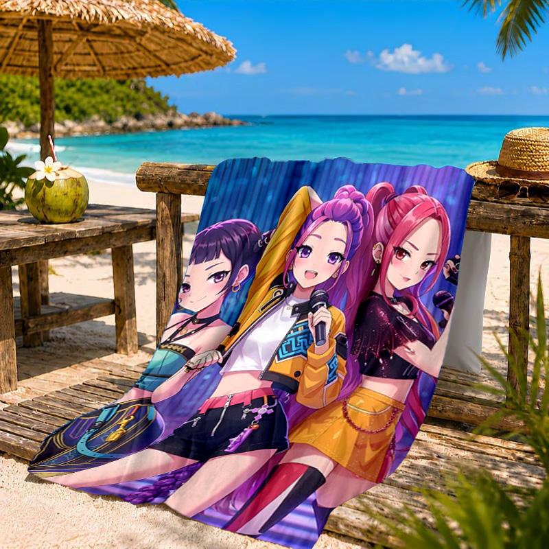 Kpop Demon Hunters: Starlight Adventure Beach Towel, Quick-drying, Easy to Care for, Suitable for Both Fitness and Beach Vacations,Sports Essential