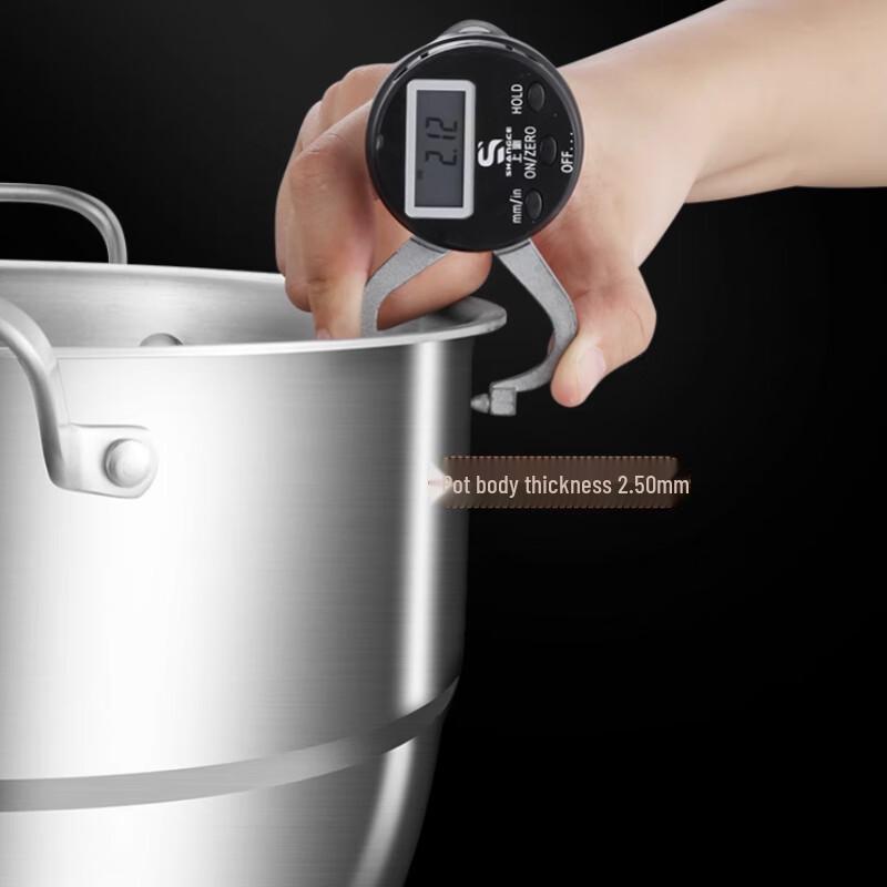 SULETE Thick 316 Stainless Steel Steamer & Soup Pot