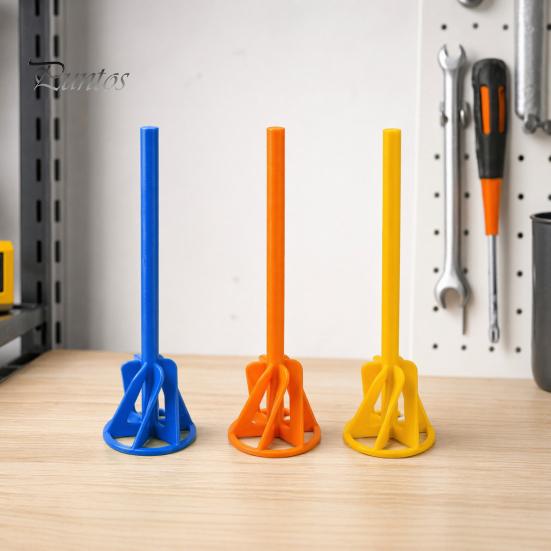 Epoxy Resin Mixer 6 Inch Paint Stirrer for Drill, 3D Printed Attachment, Drill Powered Hex Shaft Mixing Stirring Rod Resin, Epoxy, Silicone