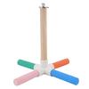 Parrot Cross Stand Stick Colorful Safe Healthy Matte Bird Cage Perch Stick with Nuts and Bolts for