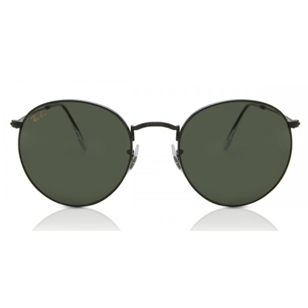 

Ray Ban Rb3447 Round Metal 919931 Men Sunglasses Black/47-21-140