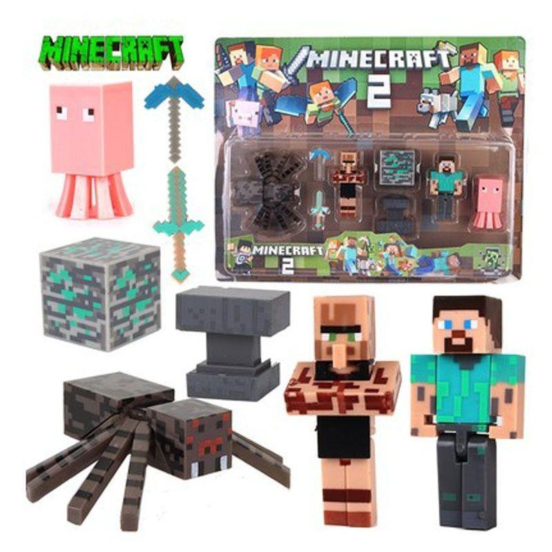 Minecraft Puslespils Actionfigurer Samling Høj Kvalitet Boligdekoration Og Gave Til Spillere