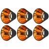 6PCS Clip On Design Lamp Cover Black&Gold Small Lamp Shades  Chandelier Replacement