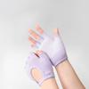 Women Anti-Slip Yoga Gloves Cotton Fitness Half Finger Gloves Breathable Outdoor Cycling Bicycle Pilates Sports Fishing Gloves