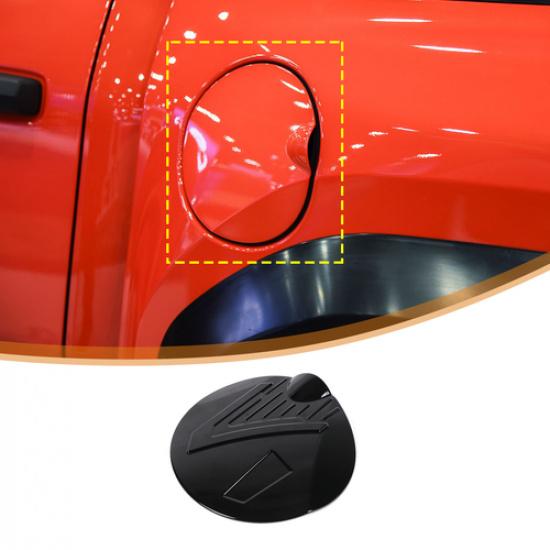 Glossy Black Fuel Tank cover trim Gas Door Cap For Toyota Tacoma 2024-2025