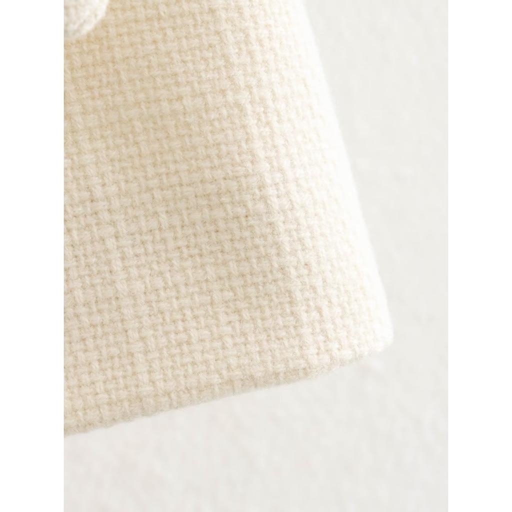 GMXIA Women's Vintage Casual Solid Color Print Autumn Winter Long Sleeve O-Neck Jackets & Coats