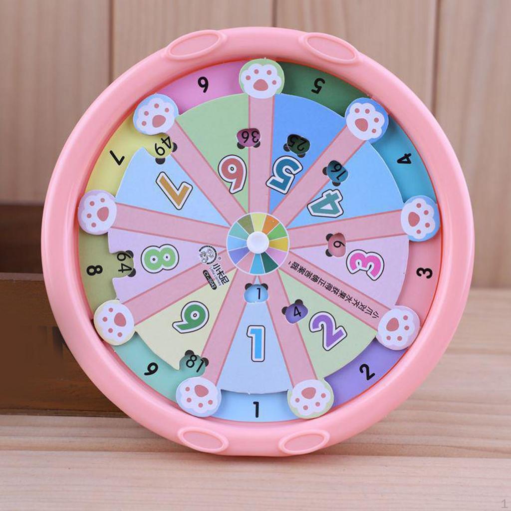 1-9 Multiplication Turntable Toy Math Manipulatives Educational Rotating Wheel for Classroom