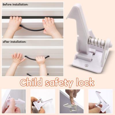New- Child Lock — Spring- Baby Safety For Cabinets And Drawers