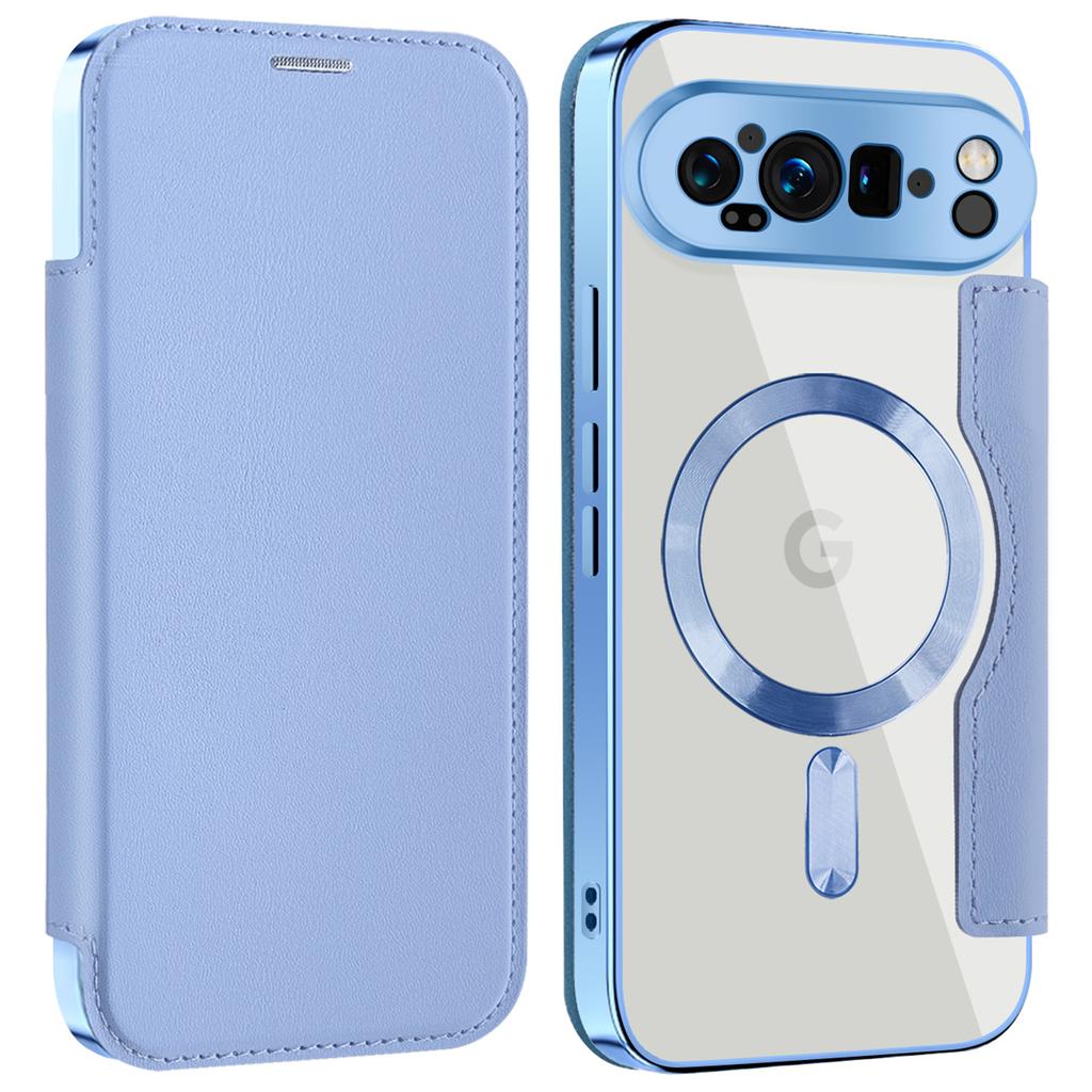 For Google Pixel 9 Pro XL Magnetic Case RFID Blocking Leather Phone Cover