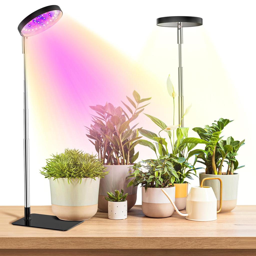 Grow Lights for Indoor Plants Full Spectrum, 48 LEDs Plant Light for Indoor Plants,3 Optional Spectrums, 3/9/12H,Grow Light