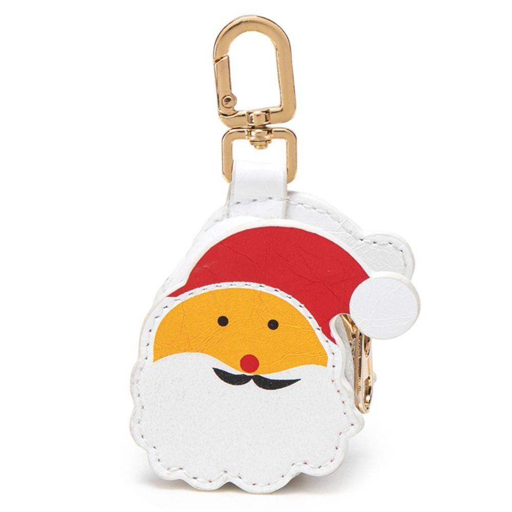 Płat Śniegu PU Skóra Breloczek Urocza Torba na Słuchawki Kreatywna Boże Narodzenie Zawieszka Damska