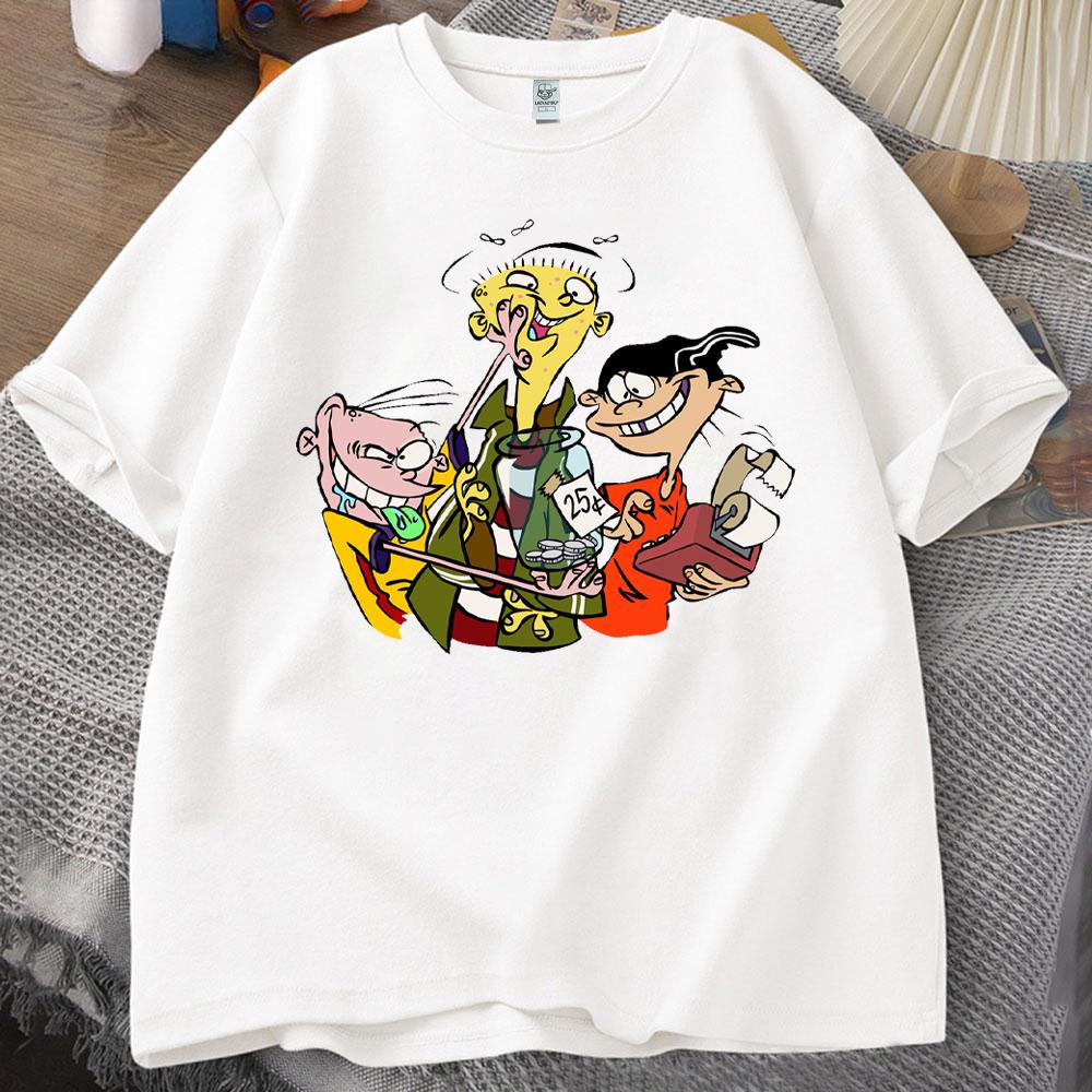 EdEdd N Eddy Unisex T Shirt EdEdd N Eddy Printed Tshirt Tops EdEdd N Eddy 90s Funy T Shirt Cartoon Figure High Quality Cotton