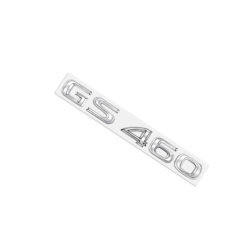 Metal Emblem Car Sticker Badge Decal Body Trunk Decor for Lexus Hybrid GS300 GS430 GS460 GX400 NX300 RX300 Chrome Silver