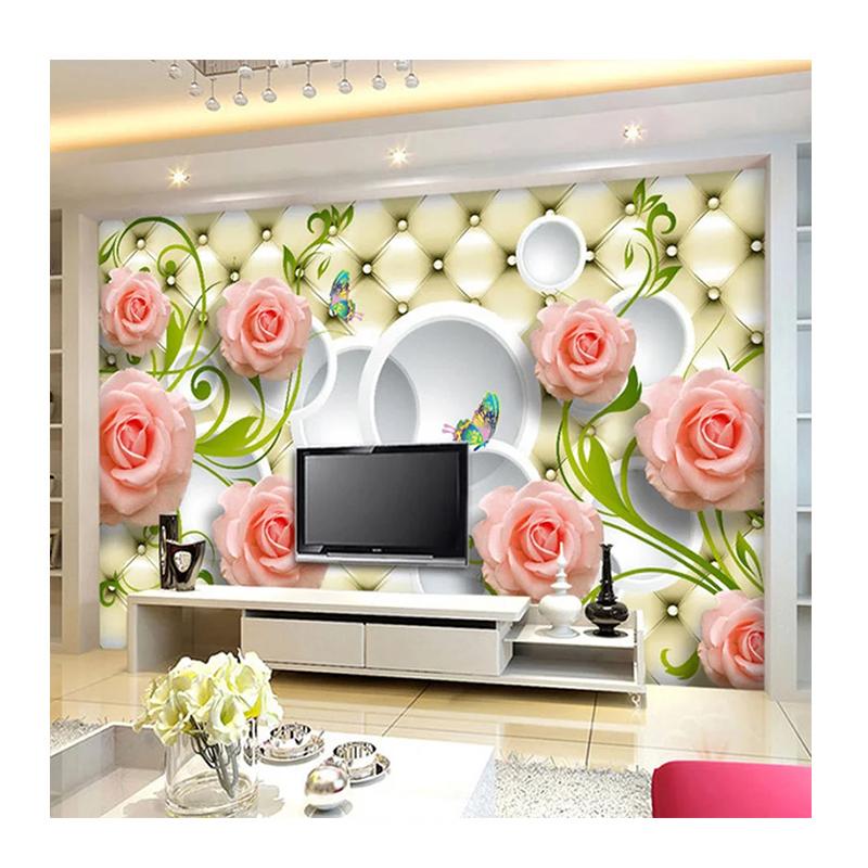 

Фотошпалери на замовлення будь-якого розміру 3d декор стін для вітальні сучасні прості та стильні 3d настінні розписи з трояндами 200 cm(W) x 140 cm(H)