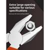 Electric Wire Pliers Large Opening Sharp Multifunction Tool for Cutting Twisting Gripping Metal Wires Heavy Duty Industrial Tool