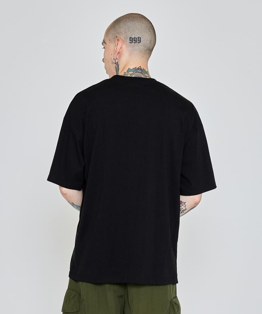 613SEOUL Bio Plain Oversized Short Sleeve T-Shirt (Black)