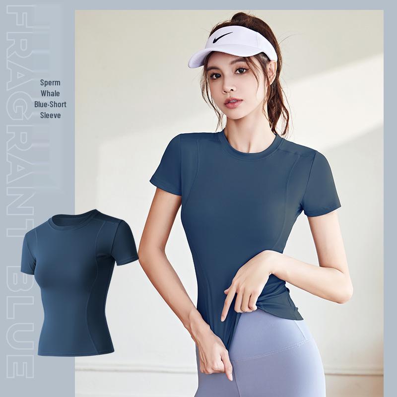 

Женская дышащая футболка с коротким рукавом для йоги и фитнеса больших размеров Small