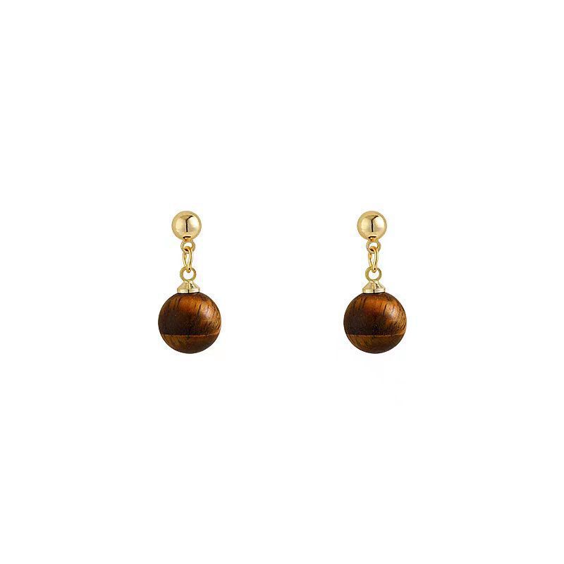 French retro high-end new trendy fashion temperament niche simple atmosphere earrings design earrings